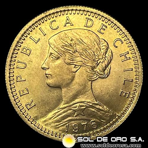 REPUBLICA DE CHILE - 20 PESOS (2 CONDORES) - 1976 - MONEDA DE ORO