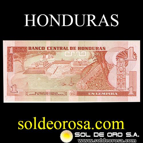 BANCO CENTRAL DE HONDURAS - UN LEMPIRA, 1989