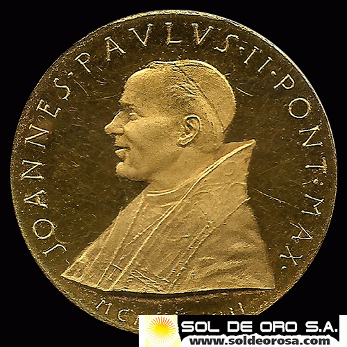 CIUDAD DEL VATICANO - S.S. JOHANNES PAULUS II PONT MAX - MEDALLA DE ORO