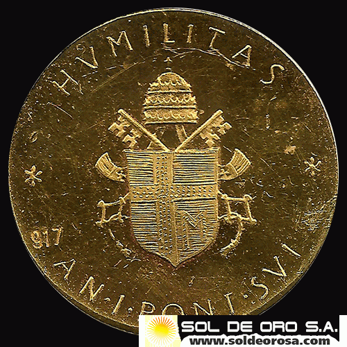 CIUDAD DEL VATICANO - S.S. JOHANNES PAULUS II PONT MAX - MEDALLA DE ORO
