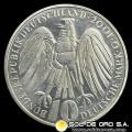 NA1 - ALEMANIA - 10 MARK - 2001 - Subject: 50 YEARS FEDERAL CONSTITUTION COURT - MONEDA DE PLATA