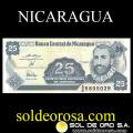 BANCO CENTRAL DE NICARAGUA - (25) VEINTICINCO CENTAVOS DE CORDOBA