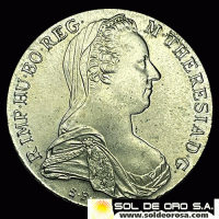 AUSTRIA - 1 THALER, 1780 - MARIA THERESIA - MONEDA DE PLATA