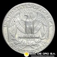 NA3 - ESTADOS UNIDOS - UNITED STATES - WASHINGTON QUATER DOLLAR, 1964 - MONEDA DE PLATA