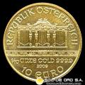 AUSTRIA - REPUBLIK OSTERREICH - 10 EUROS, 2009 - MONEDA DE ORO 
