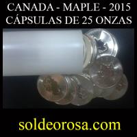CANADA - MAPLE - 5 DOLLARS - ELIZABETH II - 25 MONEDAS / ONZAS DE PLATA