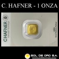 C. HAFNER - 1 OUNCE - BARRA DE ORO 24K