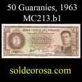Billetes 1963 -15- Colman - 50 Guaranies