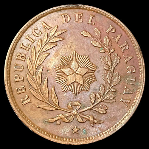 NUMIS - MONEDA DEL PARAGUAY - 1 CENTESIMO - 1870 - MONEDA DE COBRE 