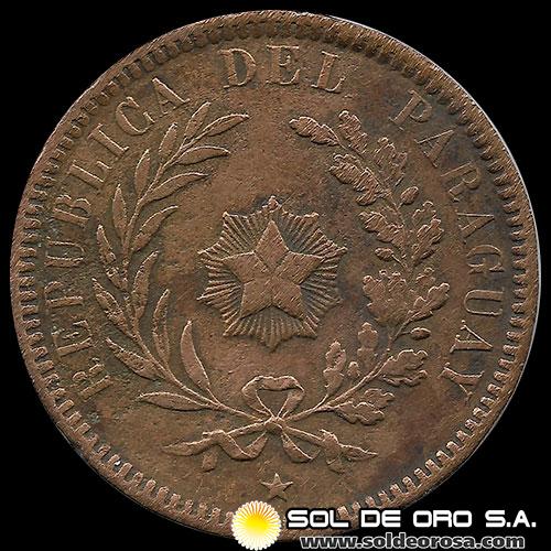 NUMIS - MONEDA DEL PARAGUAY - 2 CENTESIMOS - 1870 - MONEDA DE COBRE