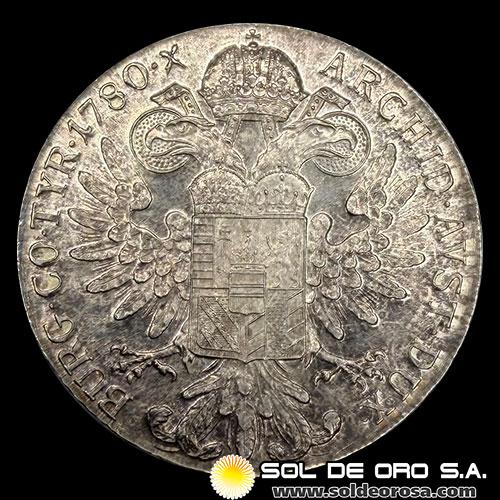 NA1 - AUSTRIA - 1 THALER, 1780/2026 - M. THERESIA - MONEDA DE PLATA