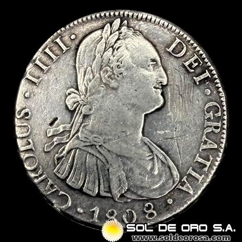 NA1 - BOLIVIA - 8 REALES, 1808 - CAROLUS IIII DEI GRATIA - MONEDA COLONIAL DE PLATA