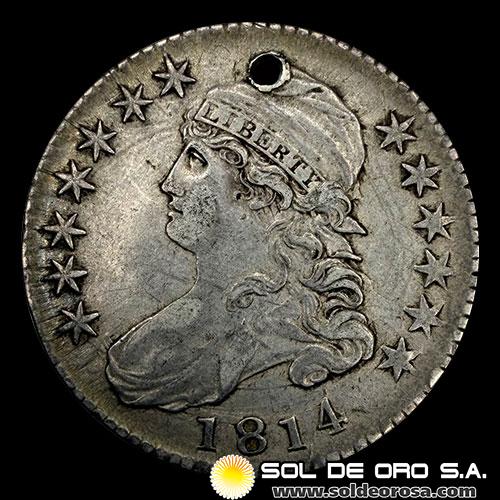 NA3 - ESTADOS UNIDOS DE AMERICA - CAPPED BUST HALF DOLLAR, 1814 - MONEDA DE PLATA