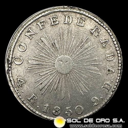 NA1 - ARGENTINA - PROVINCIA DE CORDOBA - 4 REALES, 1850 - CONFEDERADA - MONEDA DE PLATA