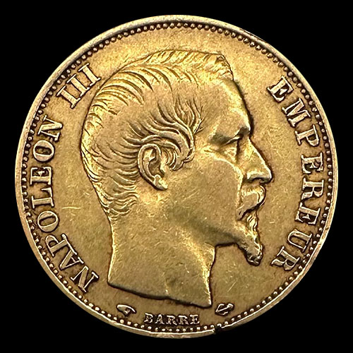 FRANCIA - EMPIRE FRANCAIS - 20 FRANCOS, 1858 - NAPOLEON III - MONEDA DE ORO