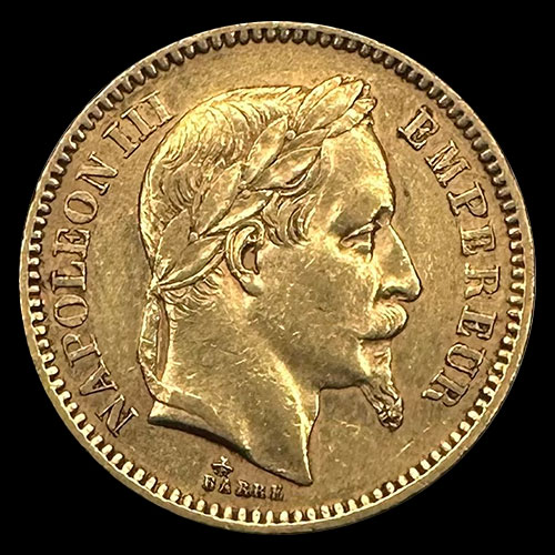 FRANCIA - EMPIRE FRANCAIS - NAPOLEON III - 20 FRANCOS, 1869 - MONEDA DE ORO