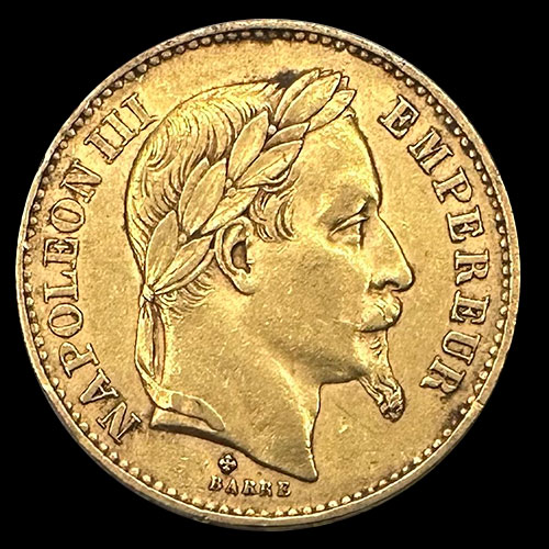 FRANCIA - EMPIRE FRANCAIS - NAPOLEON III - 20 FRANCOS, 1868 - MONEDA DE ORO
