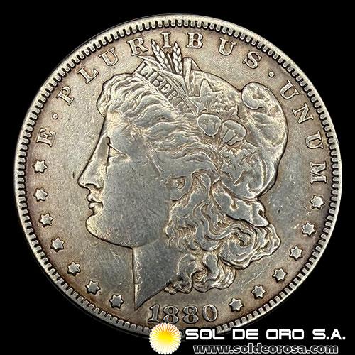 NA3 - ESTADOS UNIDOS DE AMERICA - 1 DOLLAR, 1880 - PHILADELPHIA - MONEDA DE PLATA