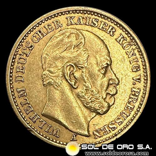 ALEMANIA - 20 MARK - WILHELM DEUTSCHER KAISER KONIG V. PREUSSEN - 1878 - MONEDA DE ORO