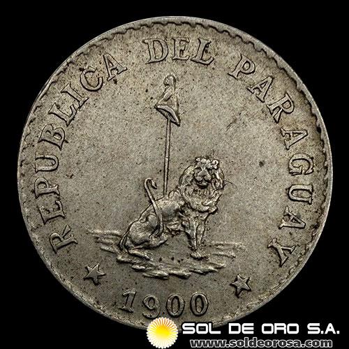 NUMIS - MONEDAS DEL PARAGUAY - 5 CENTAVOS, 1900 - MONEDA DE COBRE Y NIQUEL