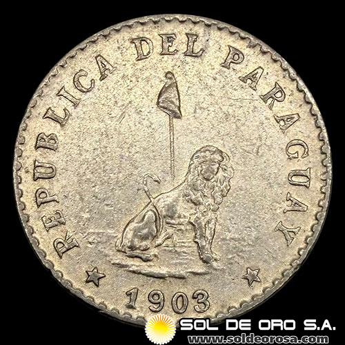 NUMIS - MONEDAS DEL PARAGUAY - 10 CENTAVOS, 1903 - MONEDA DE COBRE Y NIQUEL