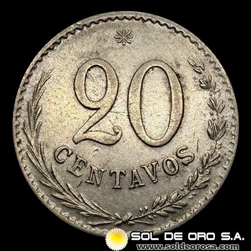 NUMIS - MONEDAS DEL PARAGUAY - 20 CENTAVOS, 1903 - MONEDA DE COBRE Y NIQUEL