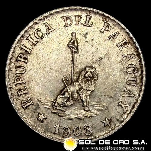 NUMIS - MONEDAS DEL PARAGUAY - 5 CENTAVOS, 1903 - MONEDA DE COBRE Y NIQUEL