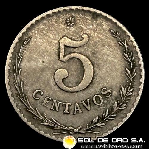 NUMIS - MONEDAS DEL PARAGUAY - 5 CENTAVOS, 1903 - MONEDA DE COBRE Y NIQUEL 
