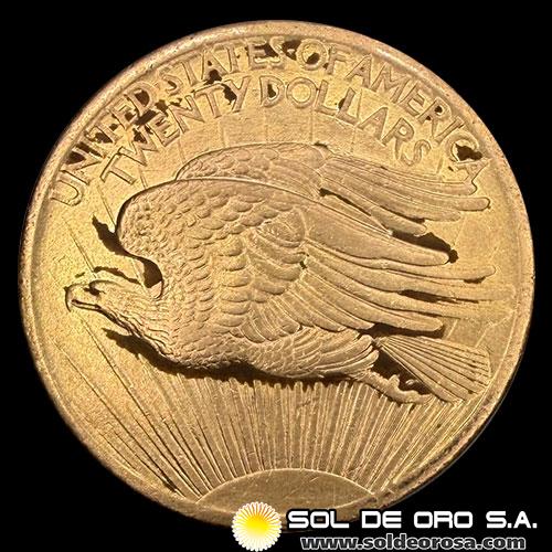 ESTADOS UNIDOS DE AMERICA - 20 DOLLARS, 1908 - DOUBLE EAGLE - MONEDA DE ORO