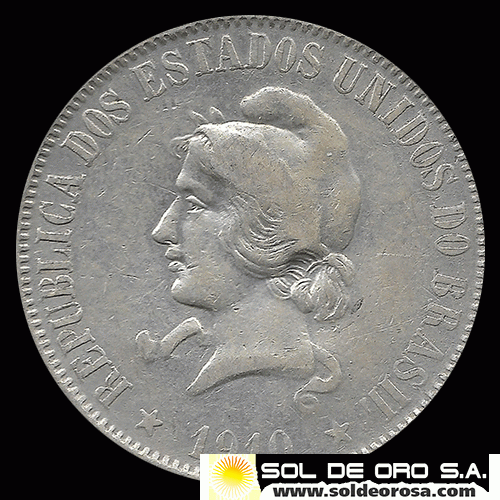 NA2 - NUMIS - BRASIL - 1000 REIS - 1910 - MONEDA DE PLATA