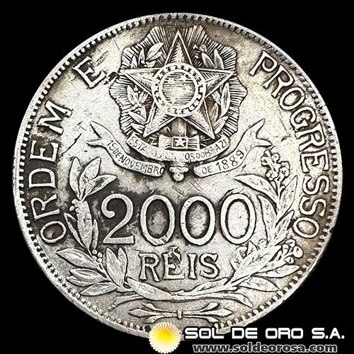 NA2 - BRASIL - 2.000 REIS - 1912 - MONEDA DE PLATA