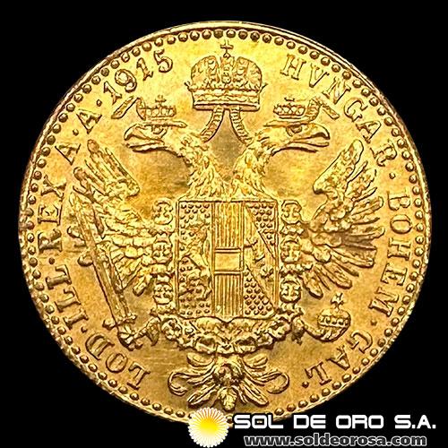EP - AUSTRIA - 1 DUCADO, 1915 - MONEDA DE ORO