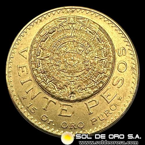 ESTADOS UNIDOS MEXICANOS - 20 PESOS, 1918 - MONEDA DE ORO