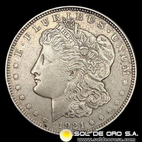 	NA3 - ESTADOS UNIDOS DE AMERICA - MORGAN DOLLAR, 1921 - PHILADELPHIA - MONEDA DE PLATA