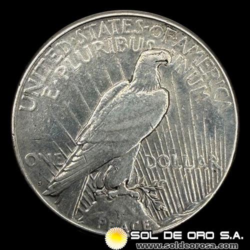 NA3 - ESTADOS UNIDOS DE AMERICA - 1 PEACE DOLLAR, 1922 - CECA SAN FRANCISCO - MONEDA DE PLATA