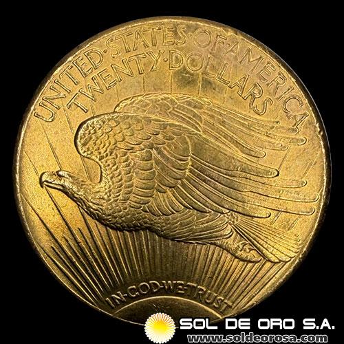 ESTADOS UNIDOS DE AMERICA - 20 DOLLARS, 1927 - DOUBLE EAGLE - MONEDA DE ORO