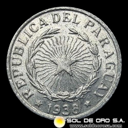 NUMIS - MONEDAS DEL PARAGUAY - 50 CENTAVOS, 1938 - MONEDA DE ALUMINIO