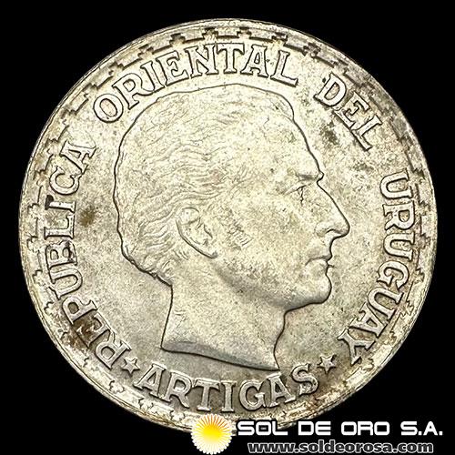 NA4 - URUGUAY - 50 CENTESIMOS, 1943 - MONEDA DE PLATA