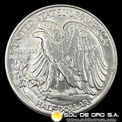 NA3 - ESTADOS UNIDOS DE AMERICA - WALKING LIBERTY HALF DOLLAR, 1943 - MONEDA DE PLATA