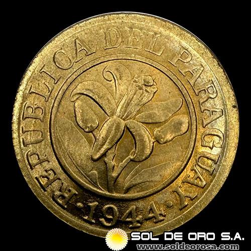 NUMIS - MONEDAS DEL PARAGUAY - 10 CENTIMOS, 1944 - MONEDA DE ALUMINIO Y BRONCE