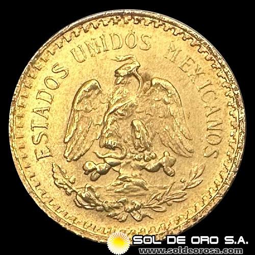 REPUBLICA DE MEXICO - 2,50 PESOS, 1945 - MONEDA DE ORO