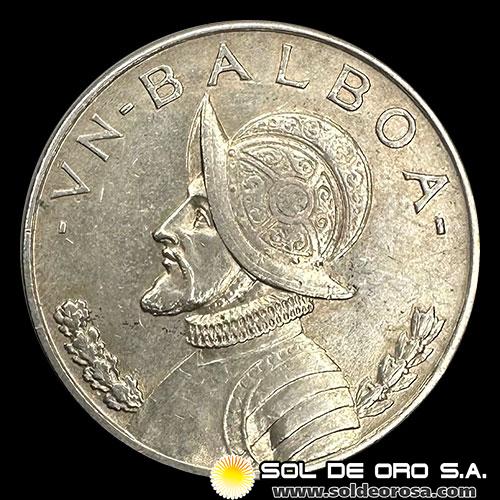 NA4 - REPUBLICA DE PANAMA - 1 BALBOA, 1947 - MONEDA DE PLATA