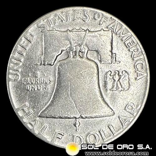 NA3 - ESTADOS UNIDOS DE AMERICA - FRANKLIN HALF DOLLAR, 1954 - MONEDA DE PLATA