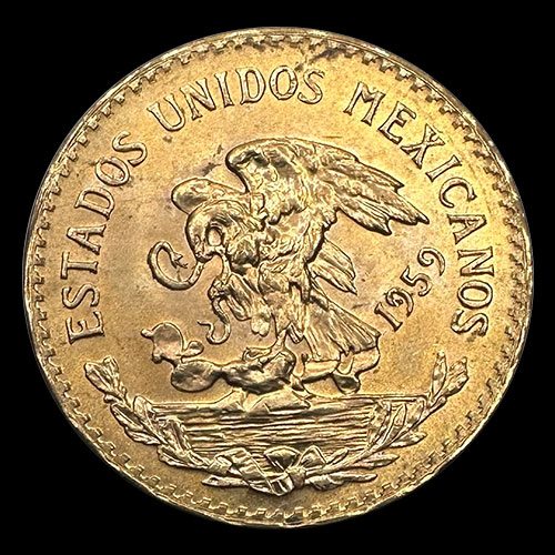 ESTADOS UNIDOS MEXICANOS - 20 PESOS, 1959 - MONEDA DE ORO