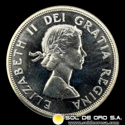 NA2 - CANADA - 1 DOLLAR, 1964 - MONEDA DE PLATA