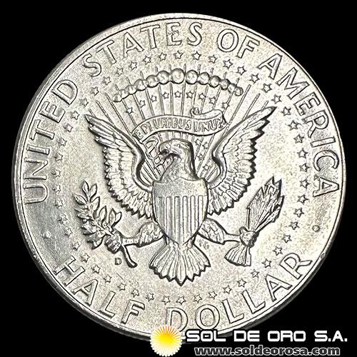 NA3 - ESTADOS UNIDOS DE AMERICA - KENNEDY HALF DOLLAR, 1964 - MONEDA DE PLATA