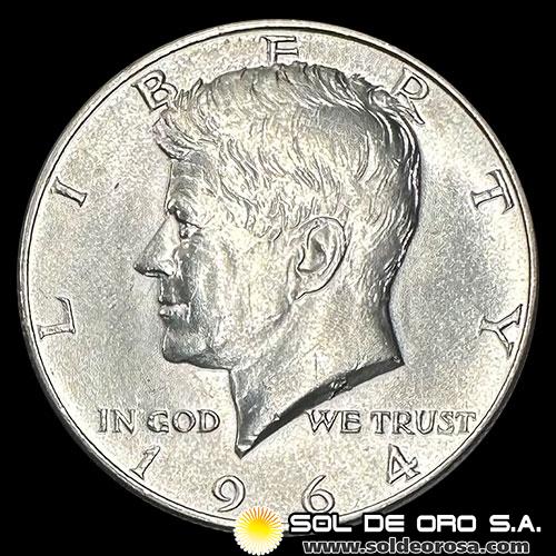 NA3 - ESTADOS UNIDOS DE AMERICA - KENNEDY HALF DOLLAR, 1964 - MONEDA DE PLATA