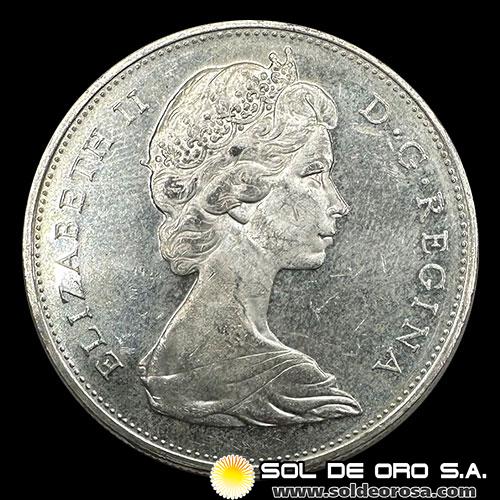 NA2 - CANADA - 1 DOLLAR, 1965 - MONEDA DE PLATA