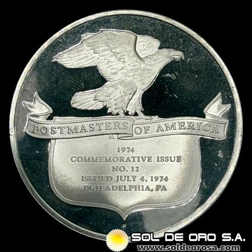 ESTADOS UNIDOS DE AMERICA - BICENTENARIO DEL PRIMER CONGRESO CONTINENTAL - 1974 - MEDALLA CONMEMORATIVA DE PLATA .925