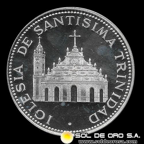 NUMIS - PARAGUAY - PM 185 - 150 GUARANIES, 1975 -Motivo: IGLESIA DE LA SANTISIMA TRINIDAD - MONEDAS CONMEMORATIVAS DE PLATA